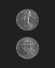 Charger l'image dans la galerie, Bague en pièce de monnaie - 50 centimes Semeuse