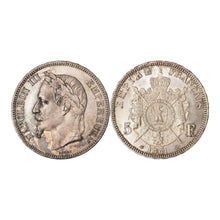 Charger l'image dans la galerie, Pendentif Napoleon - Piece 5 Francs argent