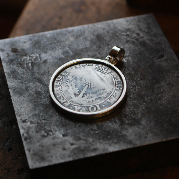 Pendentif piece en argent - Pièce de monnaie Ecossaise