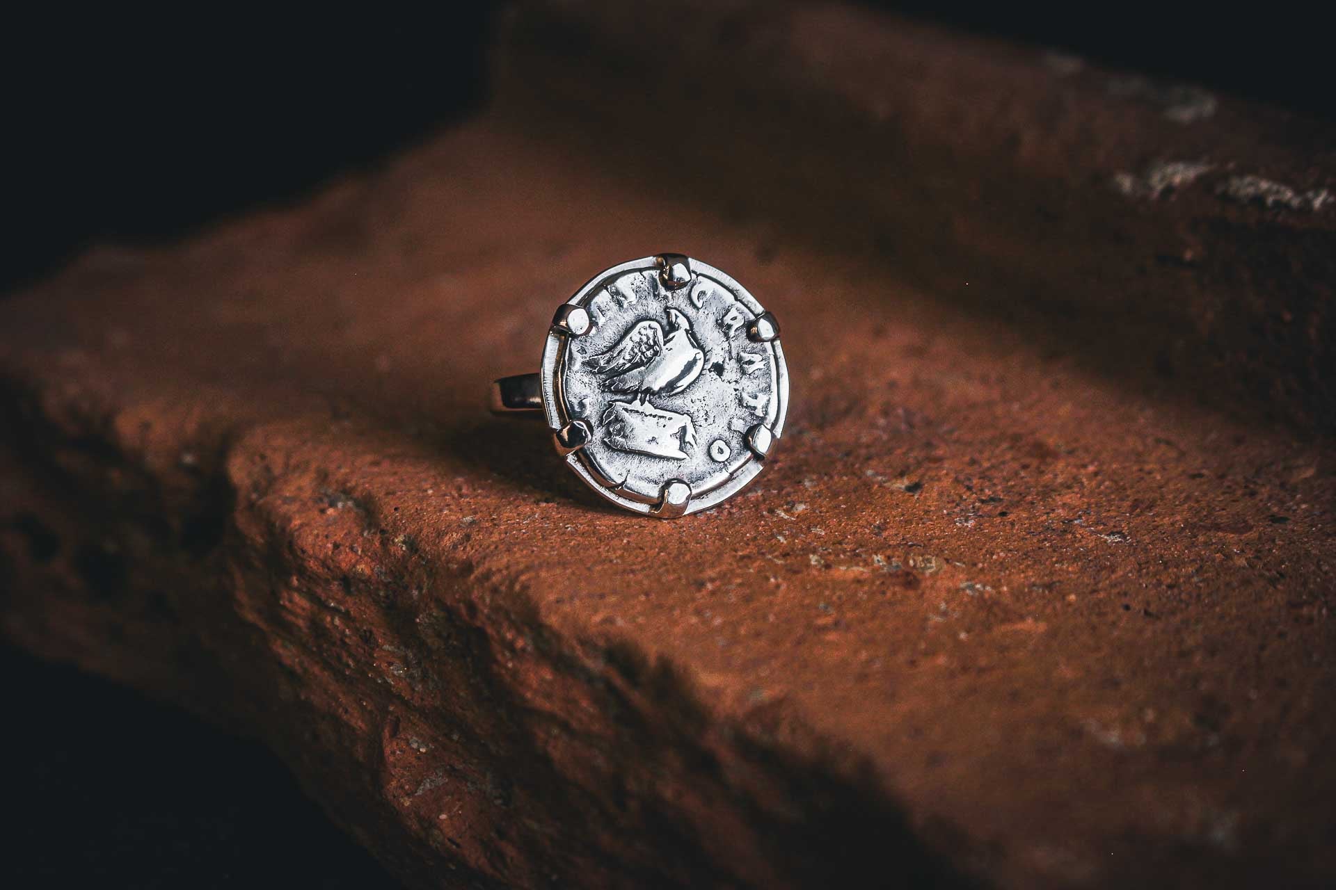 Bague romaine en argent - Antonin le Pieux