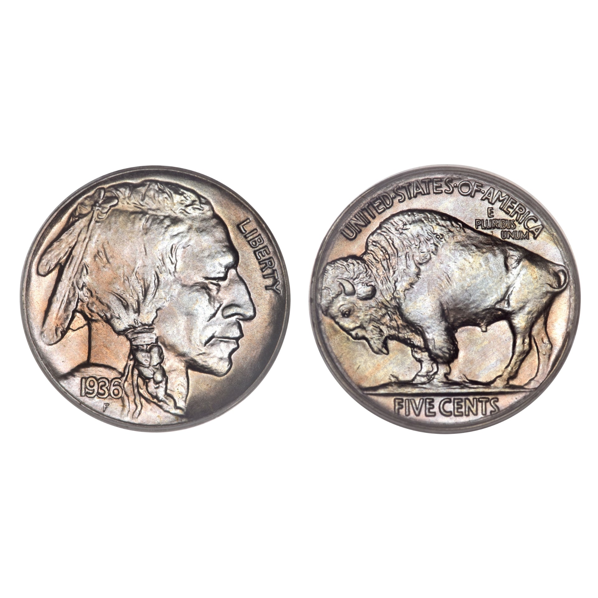Chevalière Américaine au Bison - 5 cents Buffalo