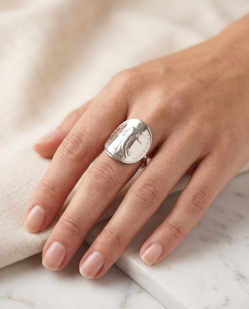 Bague 1 Franc Semeuse personnalisée (1960 à 2001) – Année au choix