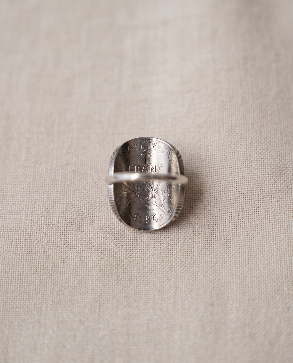 Bague 1 Franc Semeuse personnalisée (1960 à 2001) – Année au choix
