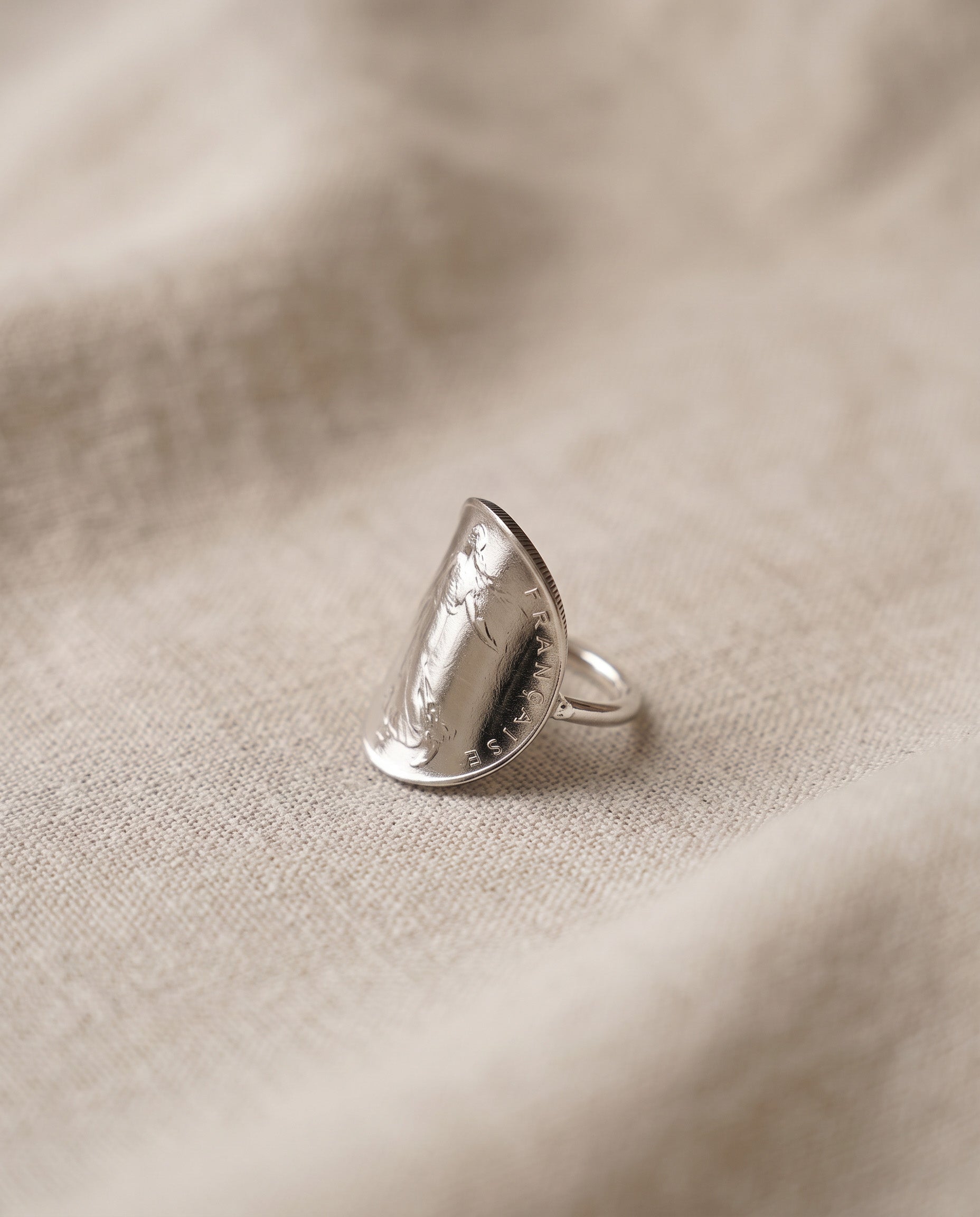 Bague 1 Franc Semeuse personnalisée (1960 à 2001) – Année au choix