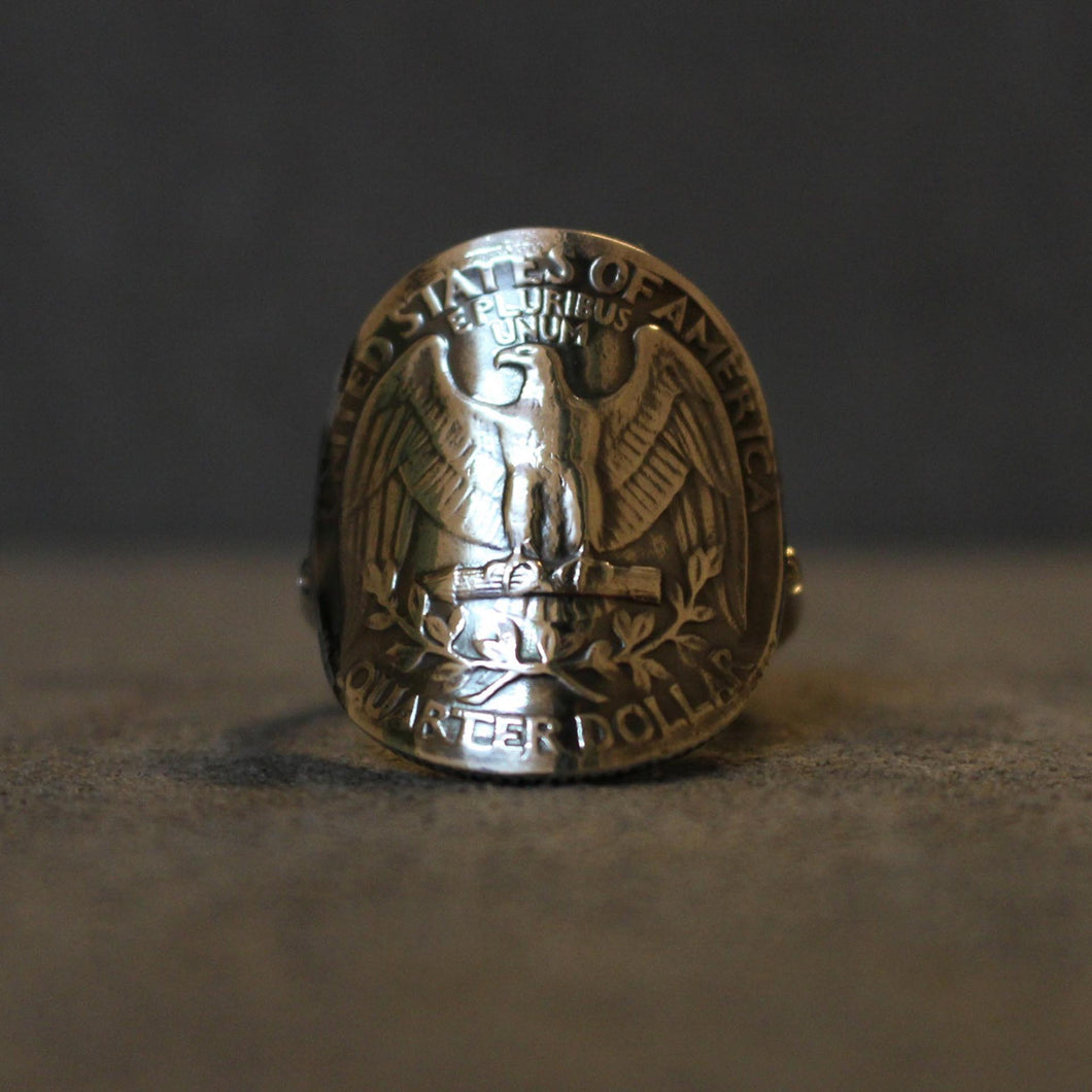 Bague pièce en argent 
