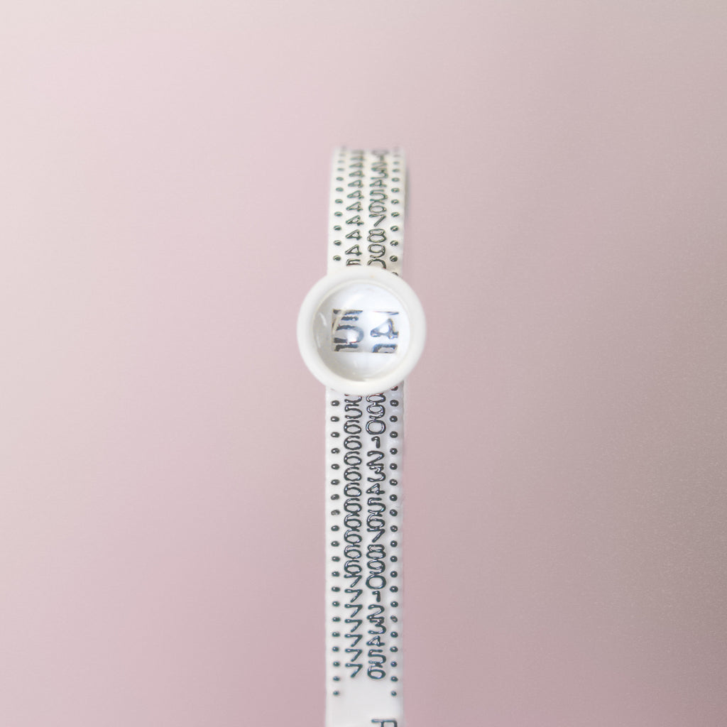 Baguier ajustable en plastique, tailles de bague françaises