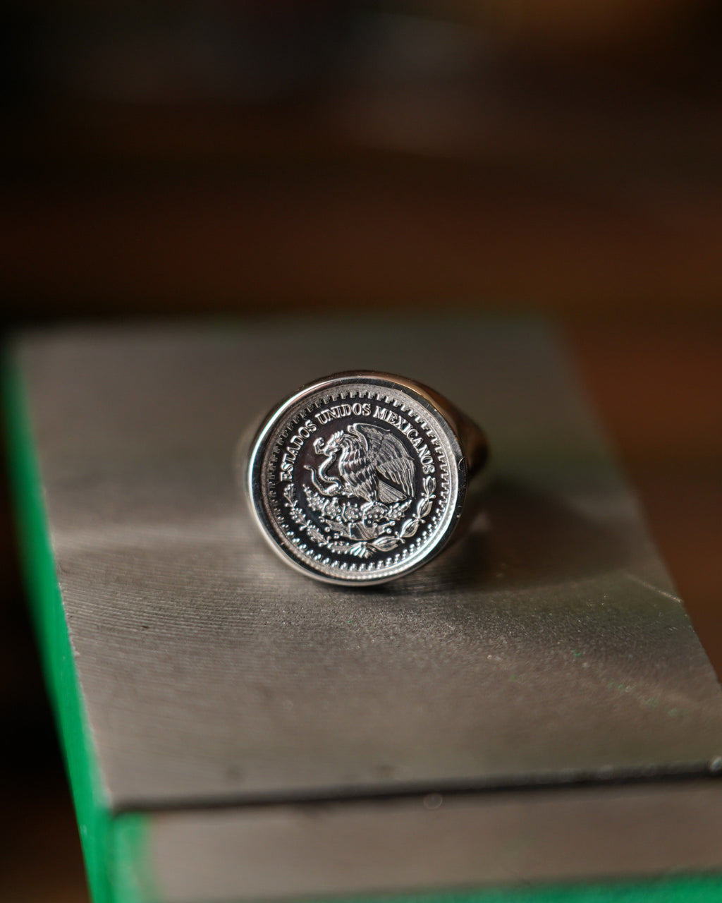Chevalière en Argent 925 – Pièce de 1/20 Once du Mexique