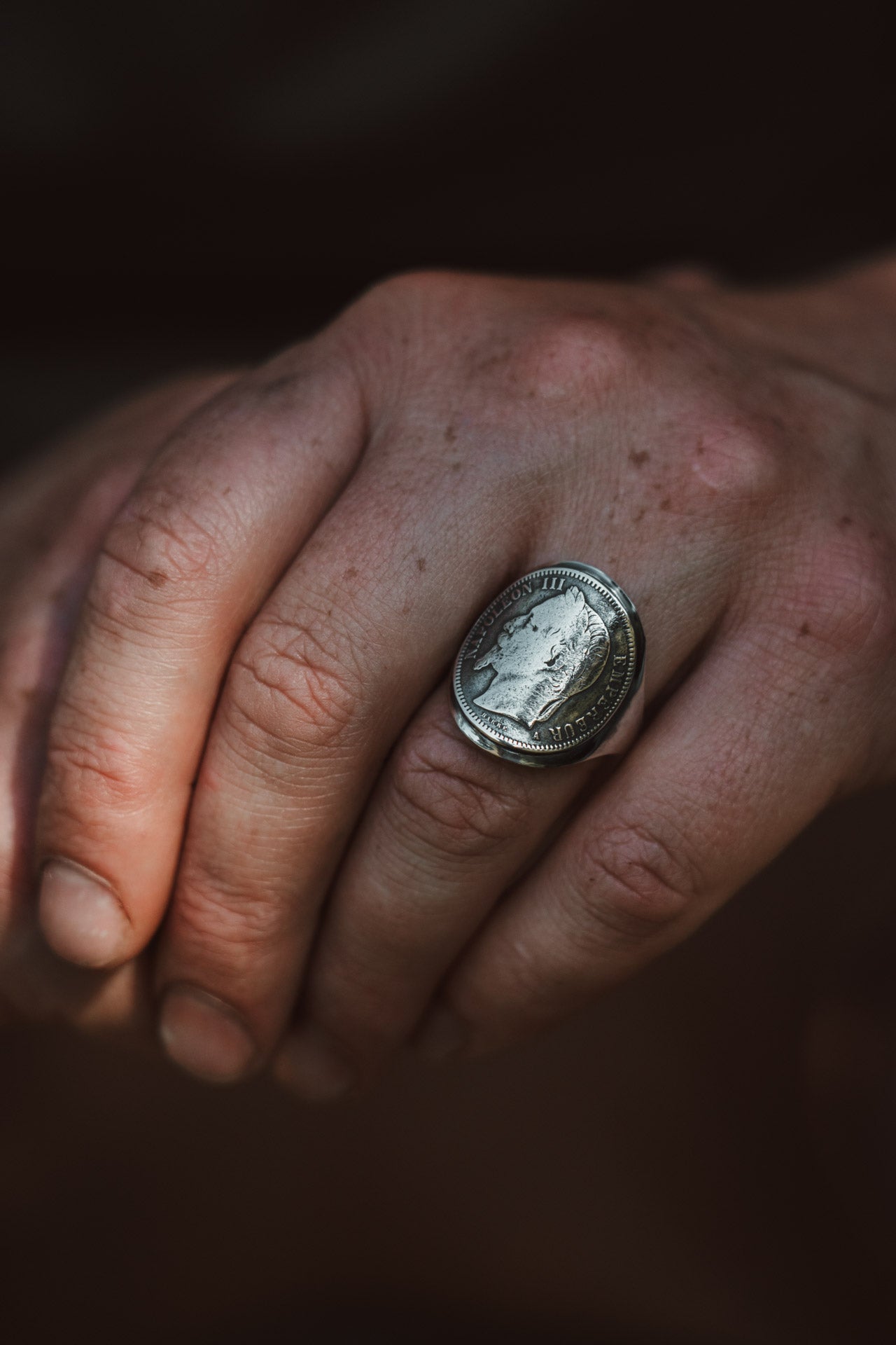 Chevalière Napoléon en Argent