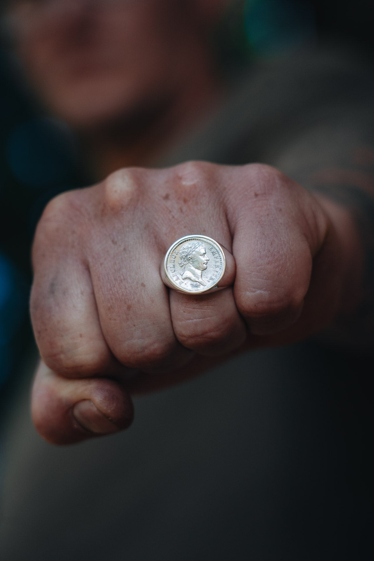 Chevaliere Napoleon 1er en argent