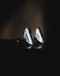Bague cintrée argent - 50 centimes Napoléon III