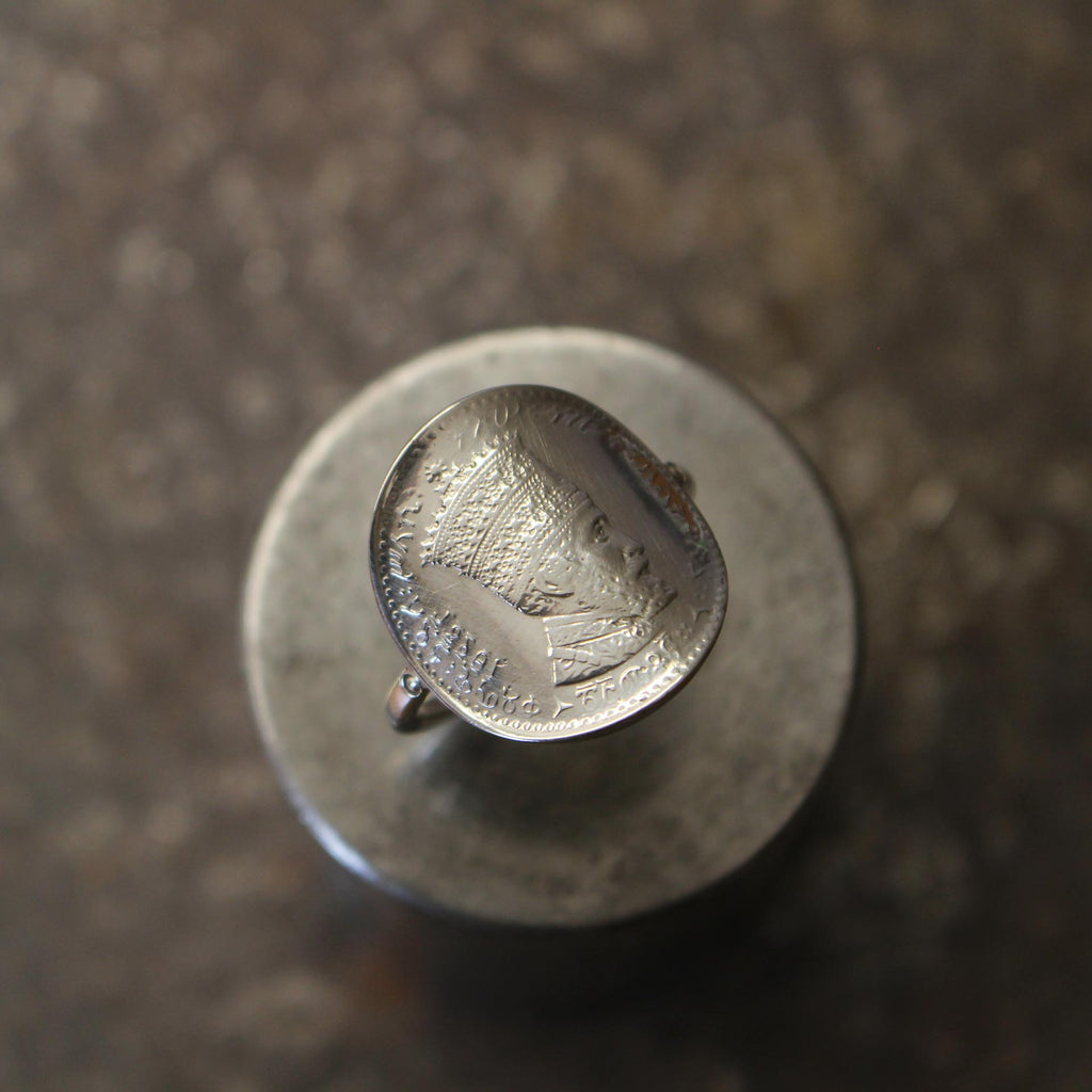 Bague Piece Éthiopienne - Un Trésor Historique à Votre Doigt
