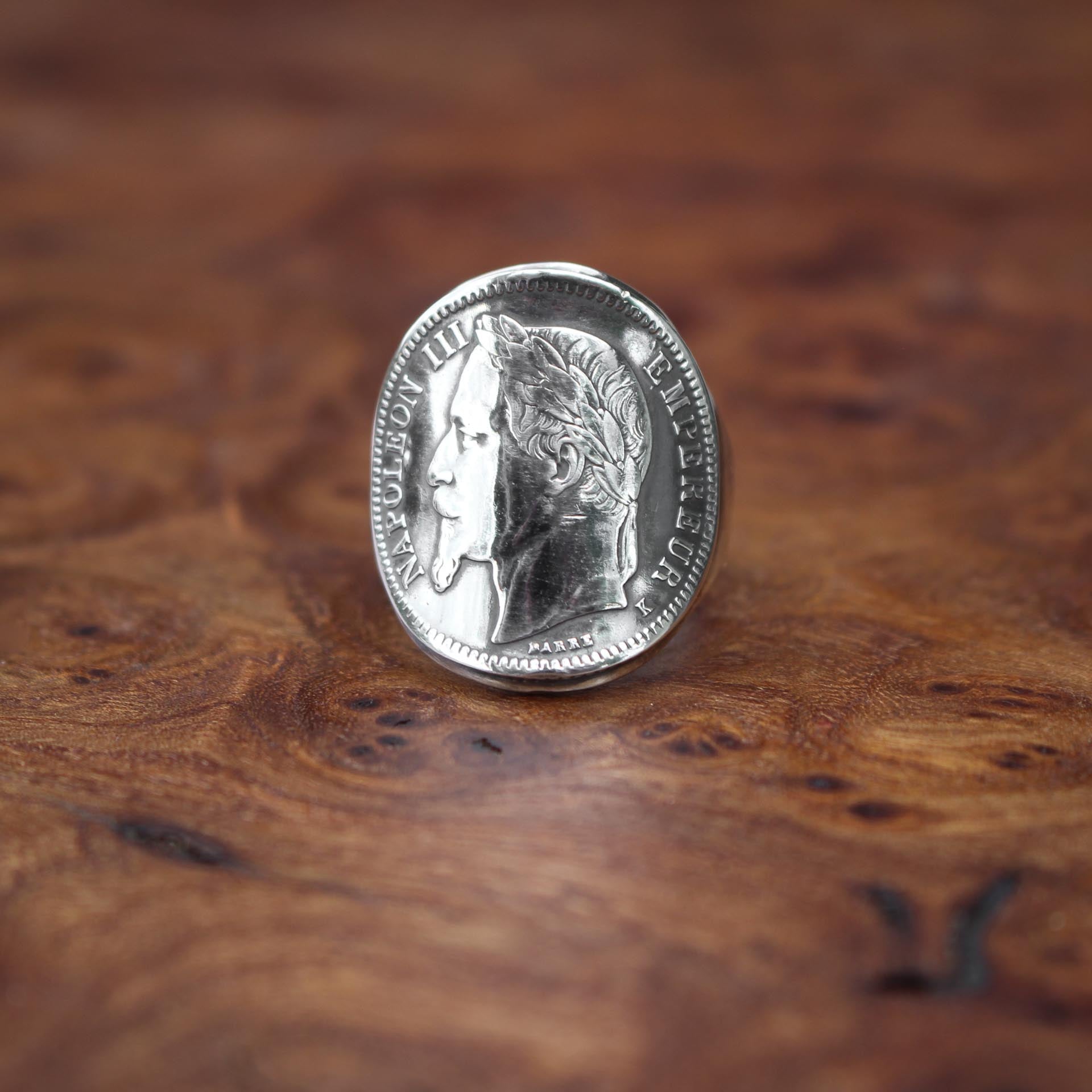 Chevalière Napoléon en Argent