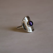 Charger l&#39;image dans la galerie, Bague en argent - 20 sen Japon - amethyste
