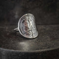 Bague pièce en argent "Washington Quarter" : Un morceau d'histoire américaine à votre doigt