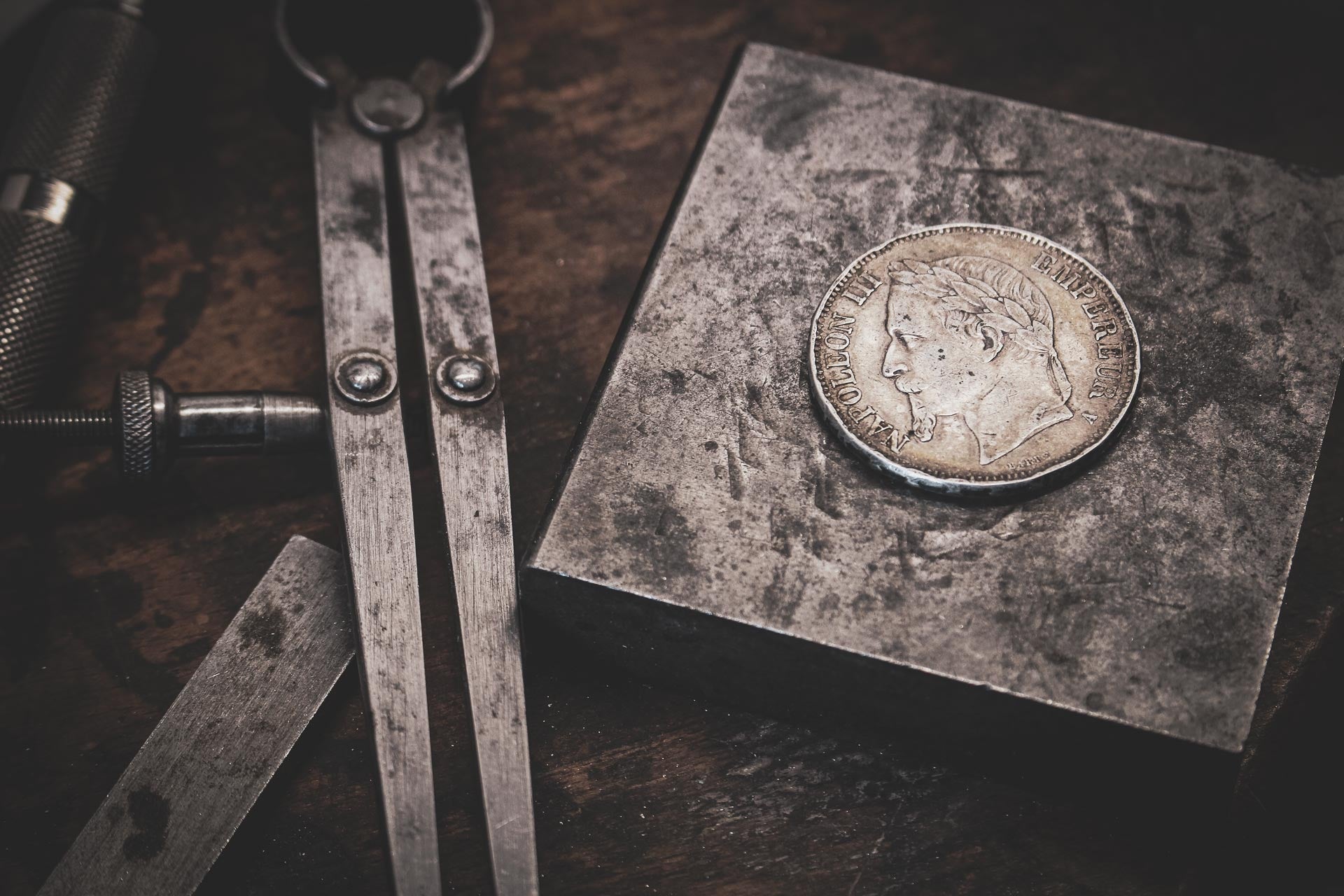Pendentif Napoleon - Piece 5 Francs argent