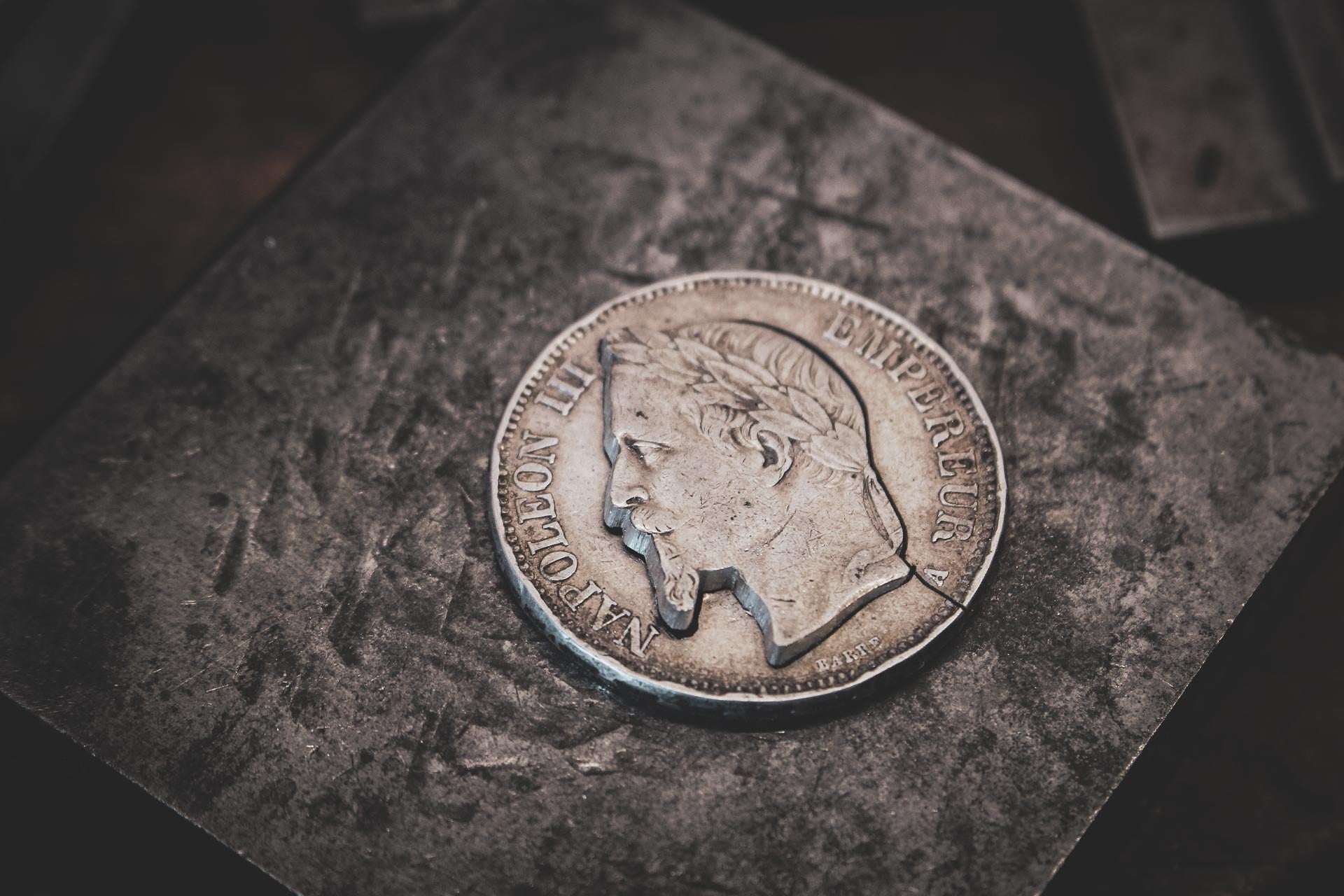 Pendentif Napoleon - Piece 5 Francs argent