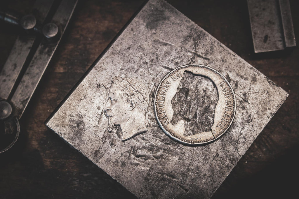Pendentif Napoleon - Piece 5 Francs argent