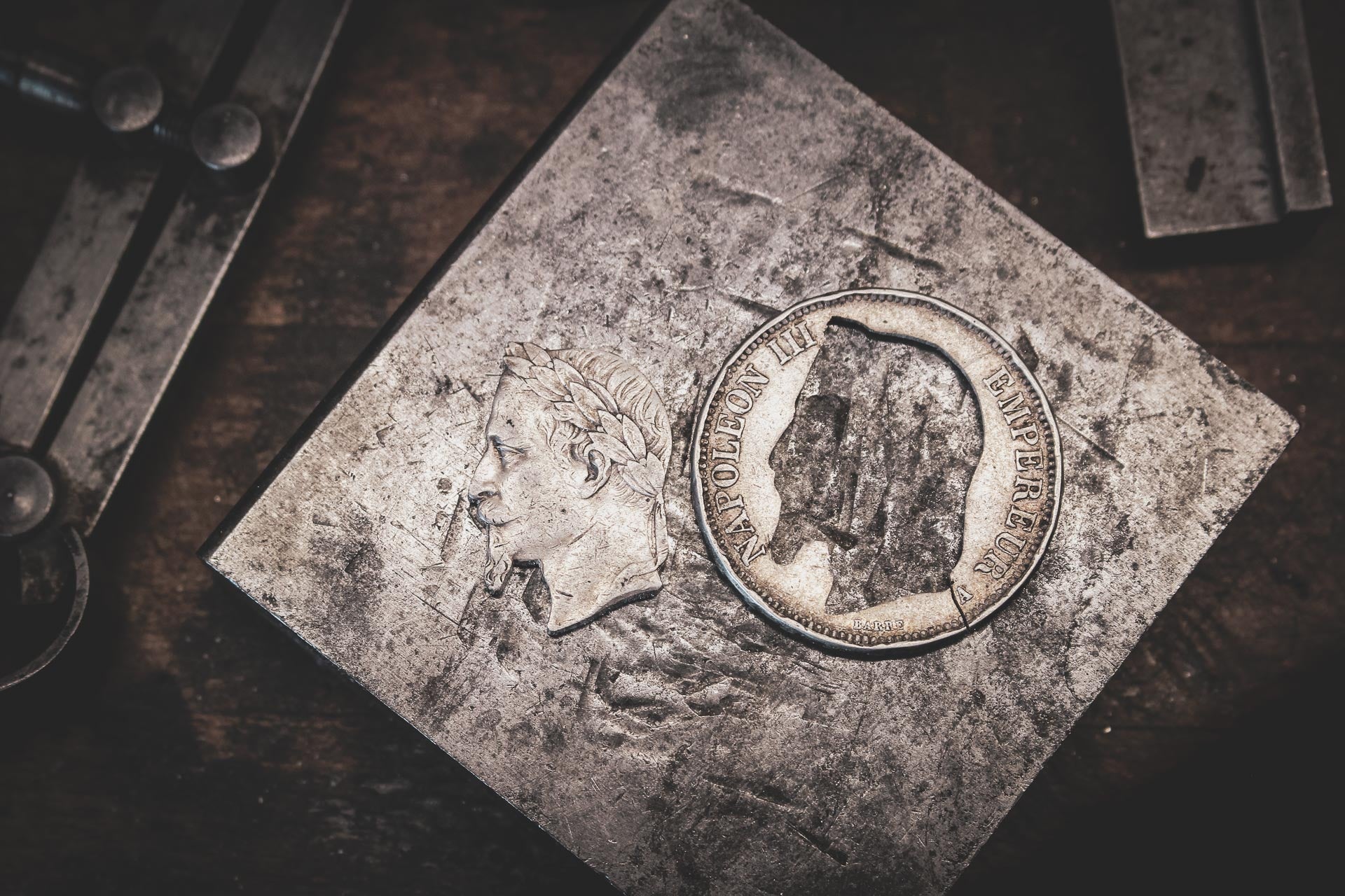 Pendentif Napoleon - Piece 5 Francs argent