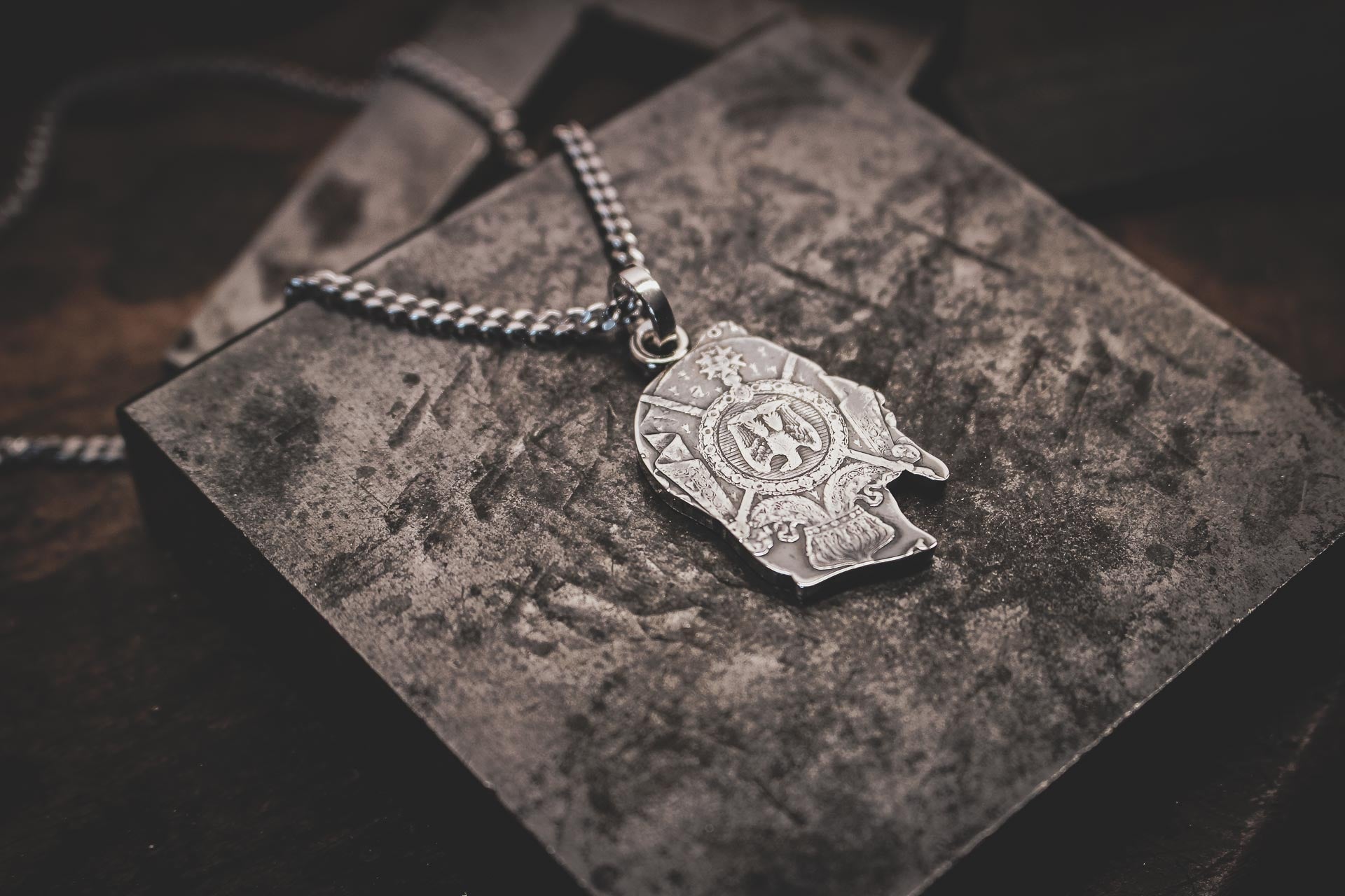 Pendentif Napoleon - Piece 5 Francs argent