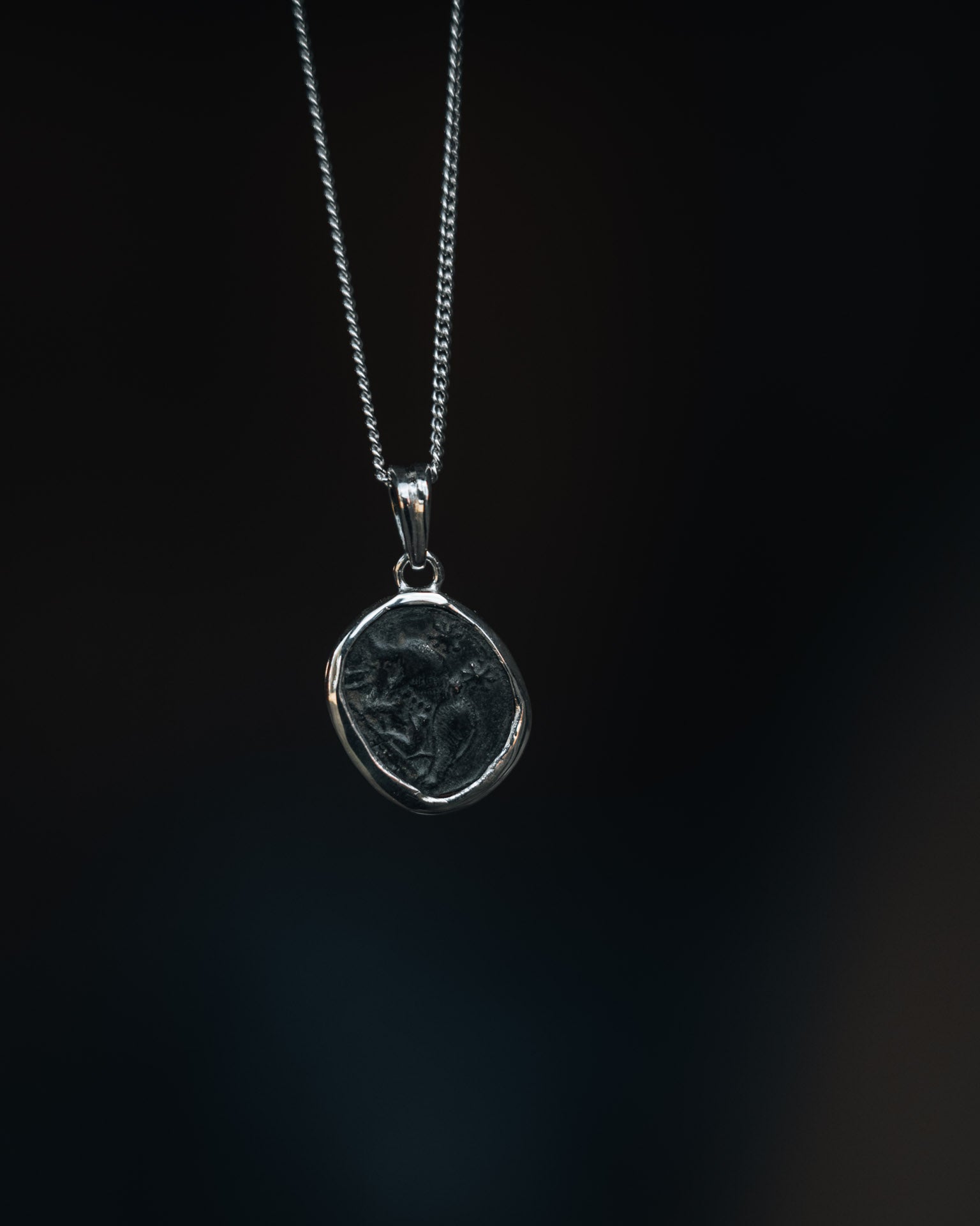 Pendentif en argent, Rémus, Romulus & la Louve