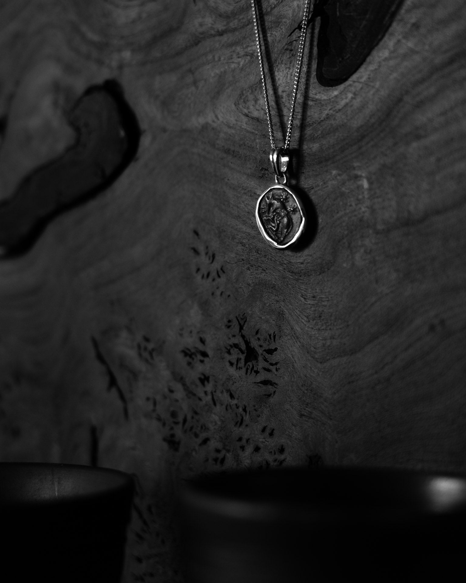 Pendentif en argent, Rémus, Romulus & la Louve