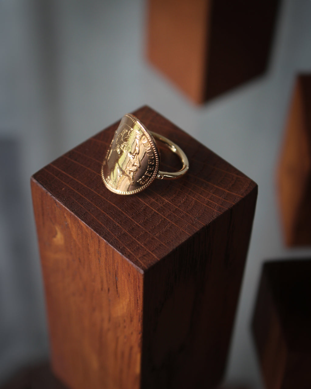 Bague Napoleon Or - Pièce de monnaie 20 Francs
