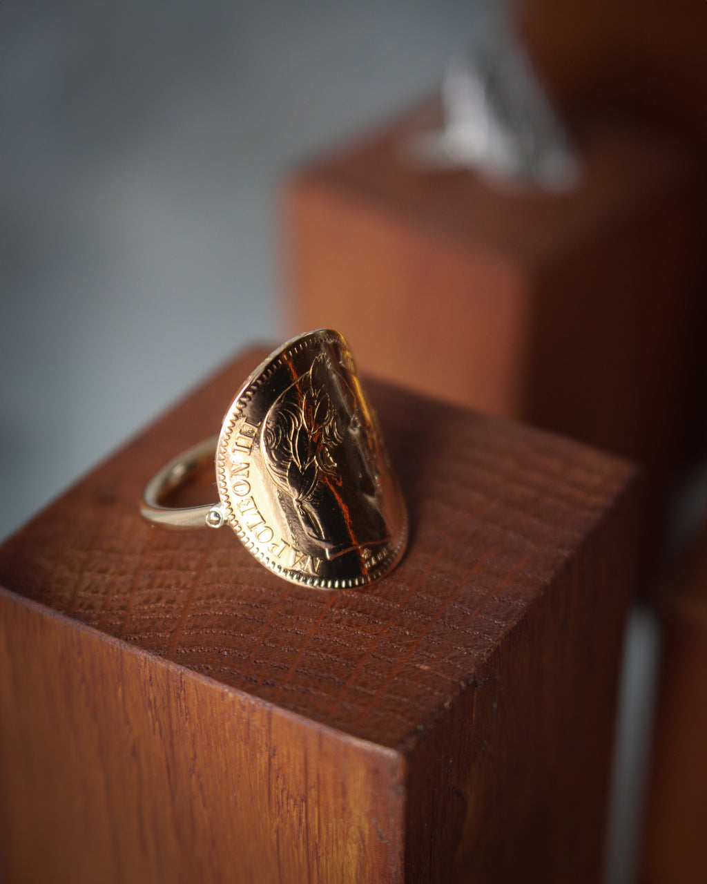 Bague Napoleon Or - Pièce de monnaie 20 Francs
