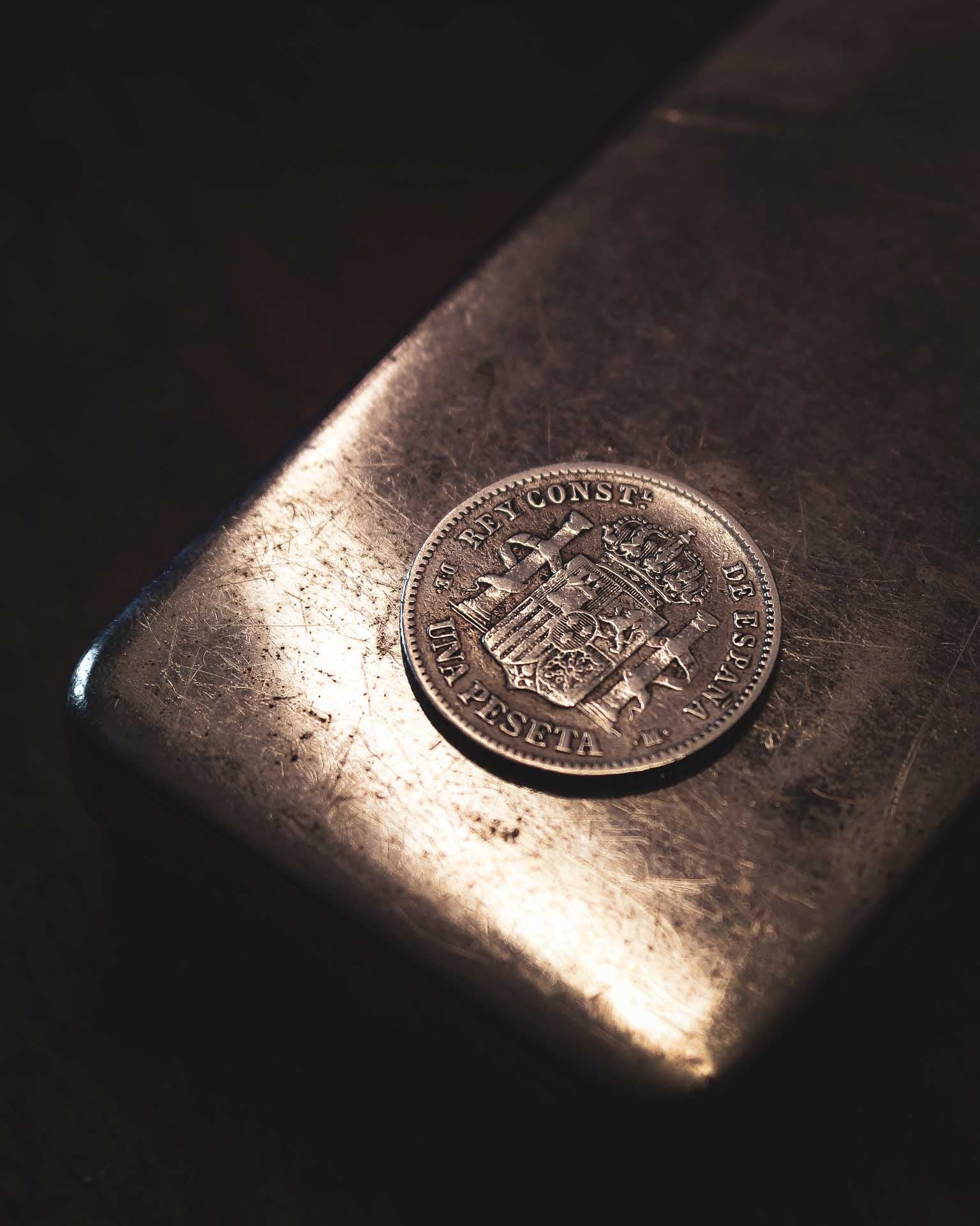 Bague Pièce Espagne en Argent - 1 Peseta