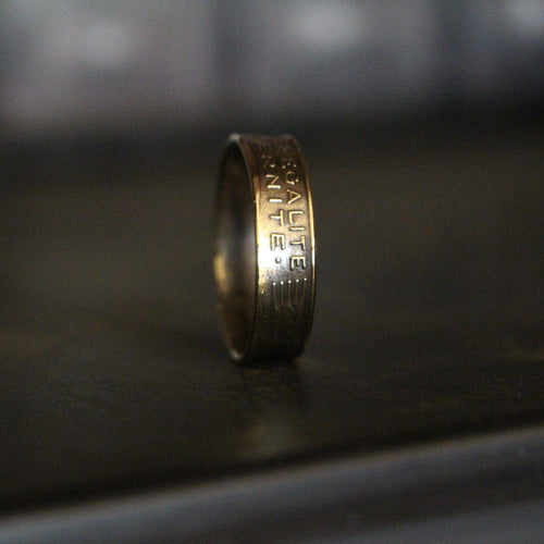 Bague anneau piece de monnaie - 20 centimes de Franc