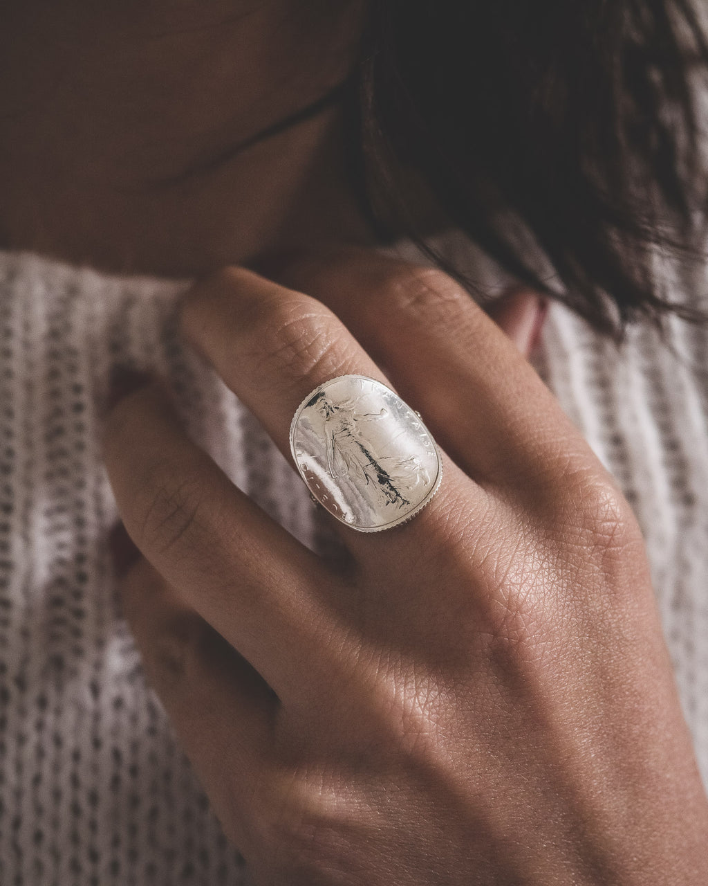 Bague 1 Franc Semeuse en Argent (1898 à 1920)