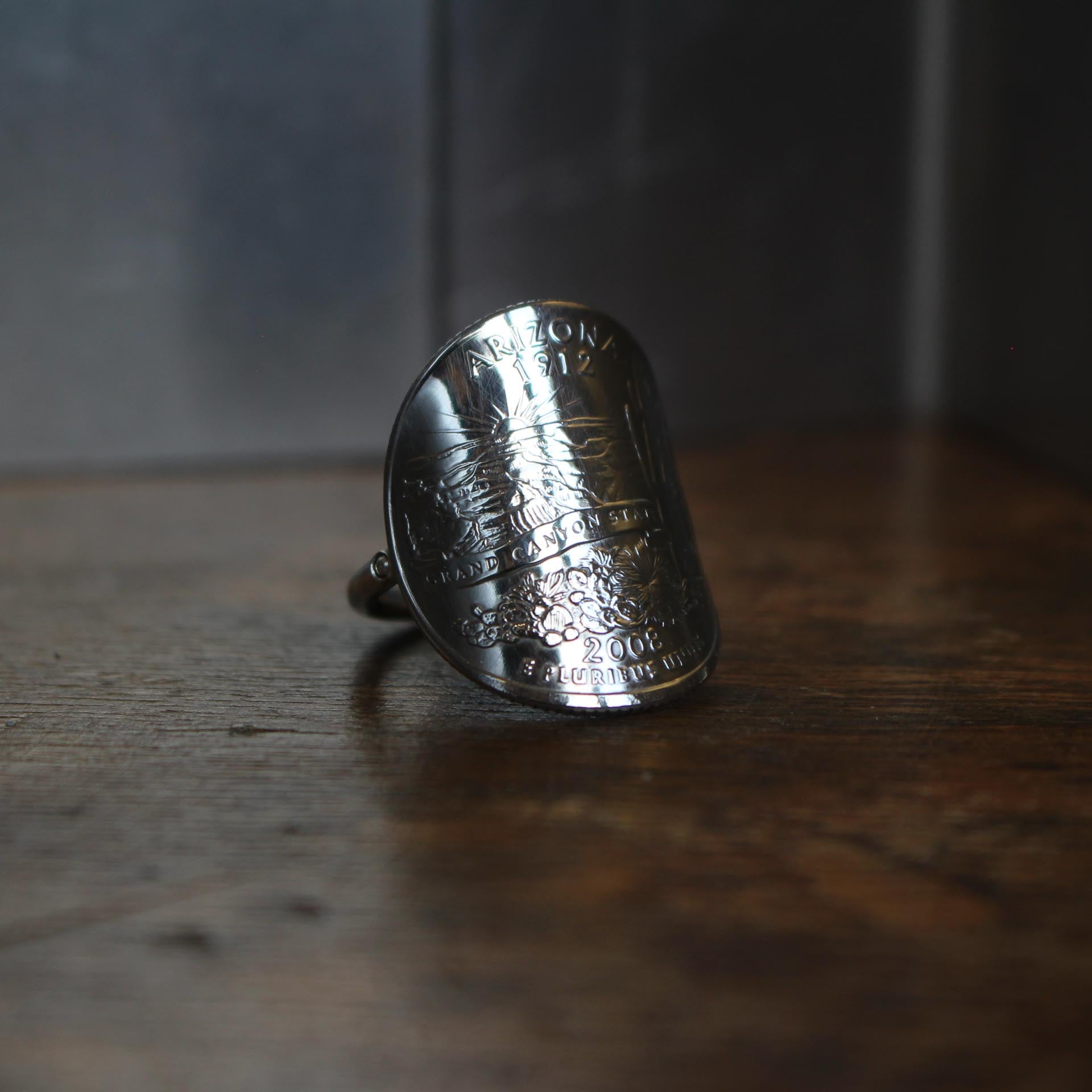 Bague Pièce d'Arizona : L'Amérique à votre doigt