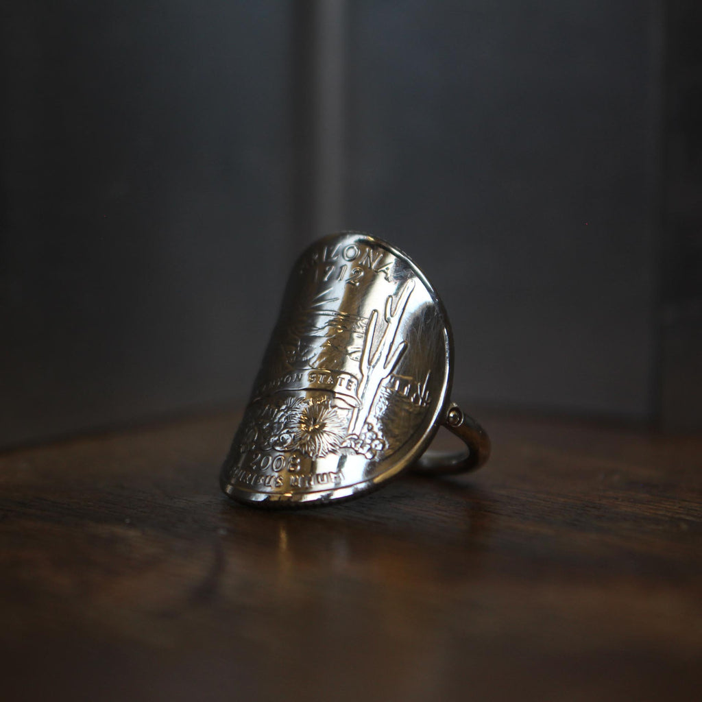 Bague Pièce d'Arizona : L'Amérique à votre doigt