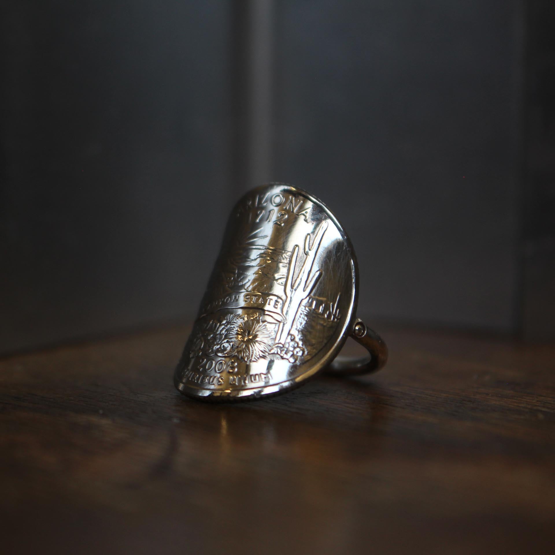 Bague Pièce d'Arizona : L'Amérique à votre doigt