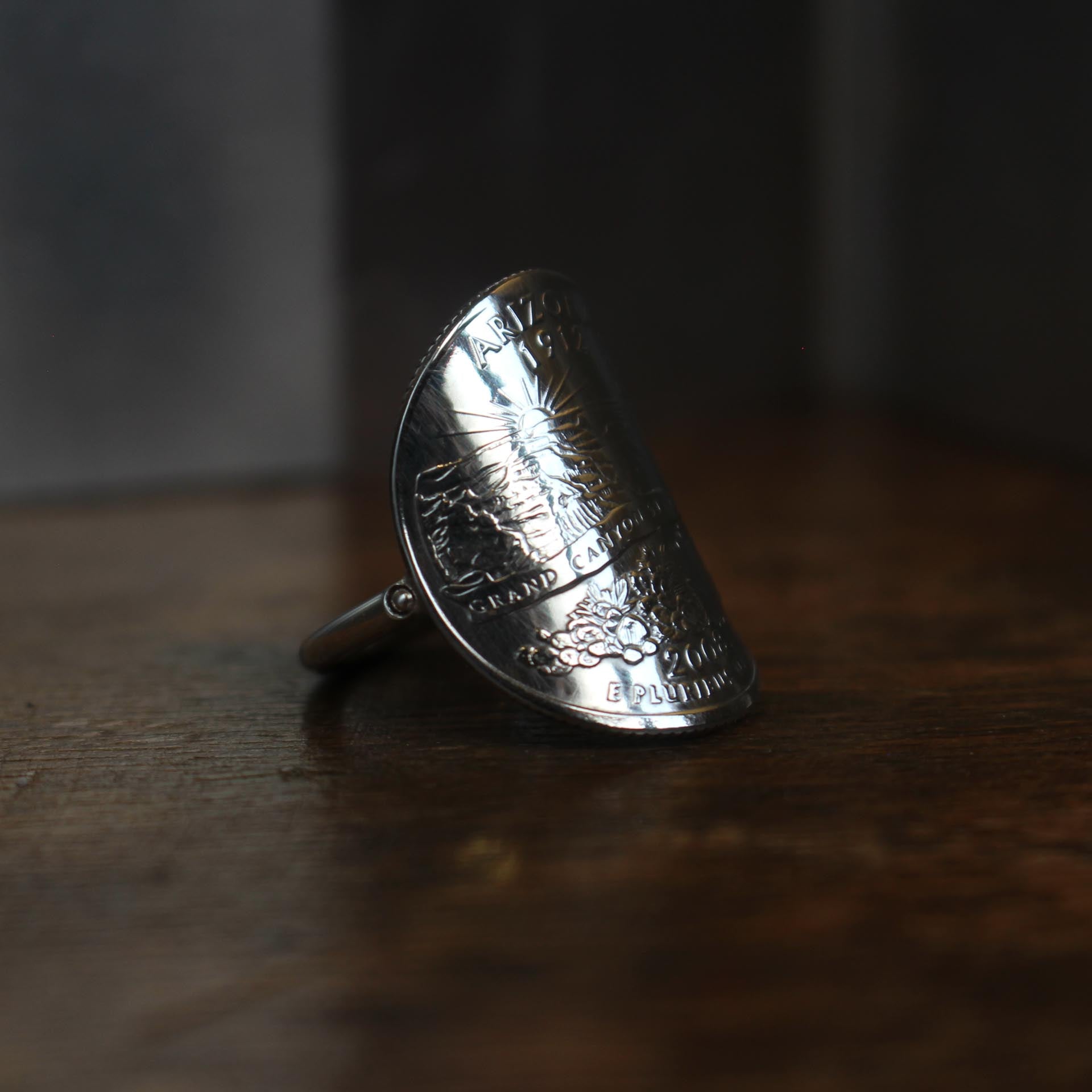 Bague Pièce d'Arizona : L'Amérique à votre doigt