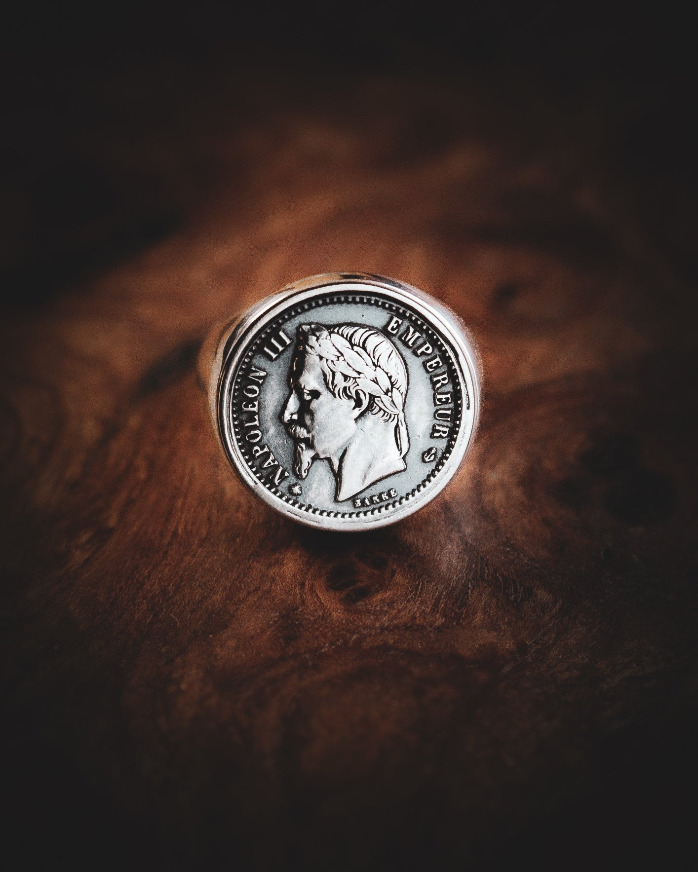 La Chevalière Napoléon III en Argent