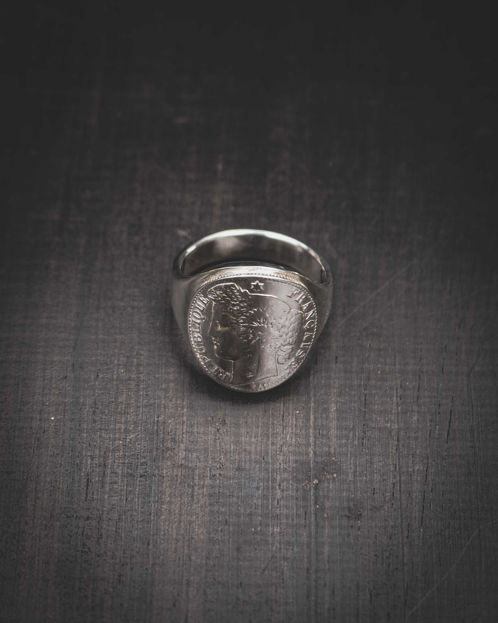 Chevalière femme et homme en argent - Déesse Cérès