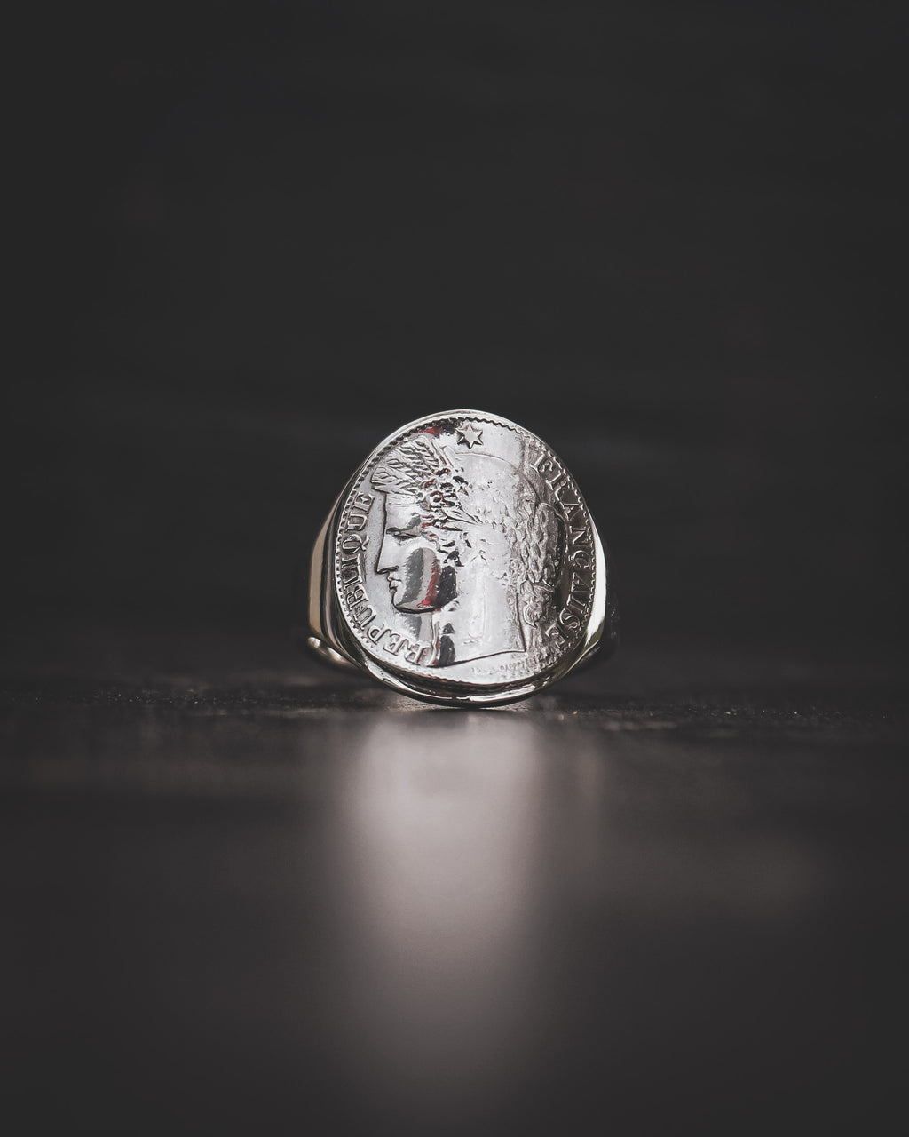 Chevalière femme et homme en argent - Déesse Cérès
