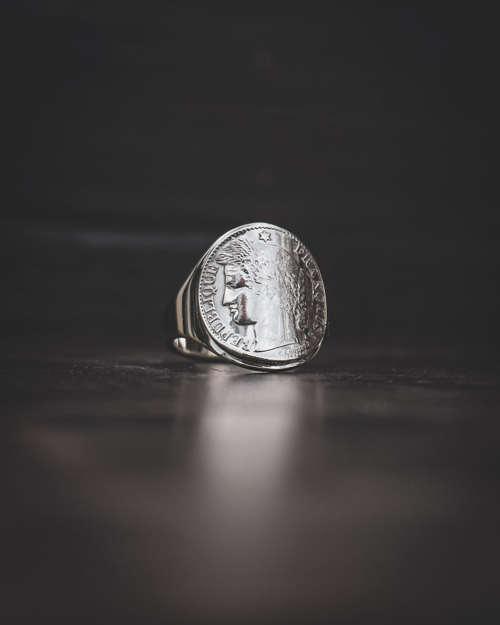 Chevalière femme et homme en argent - Déesse Cérès