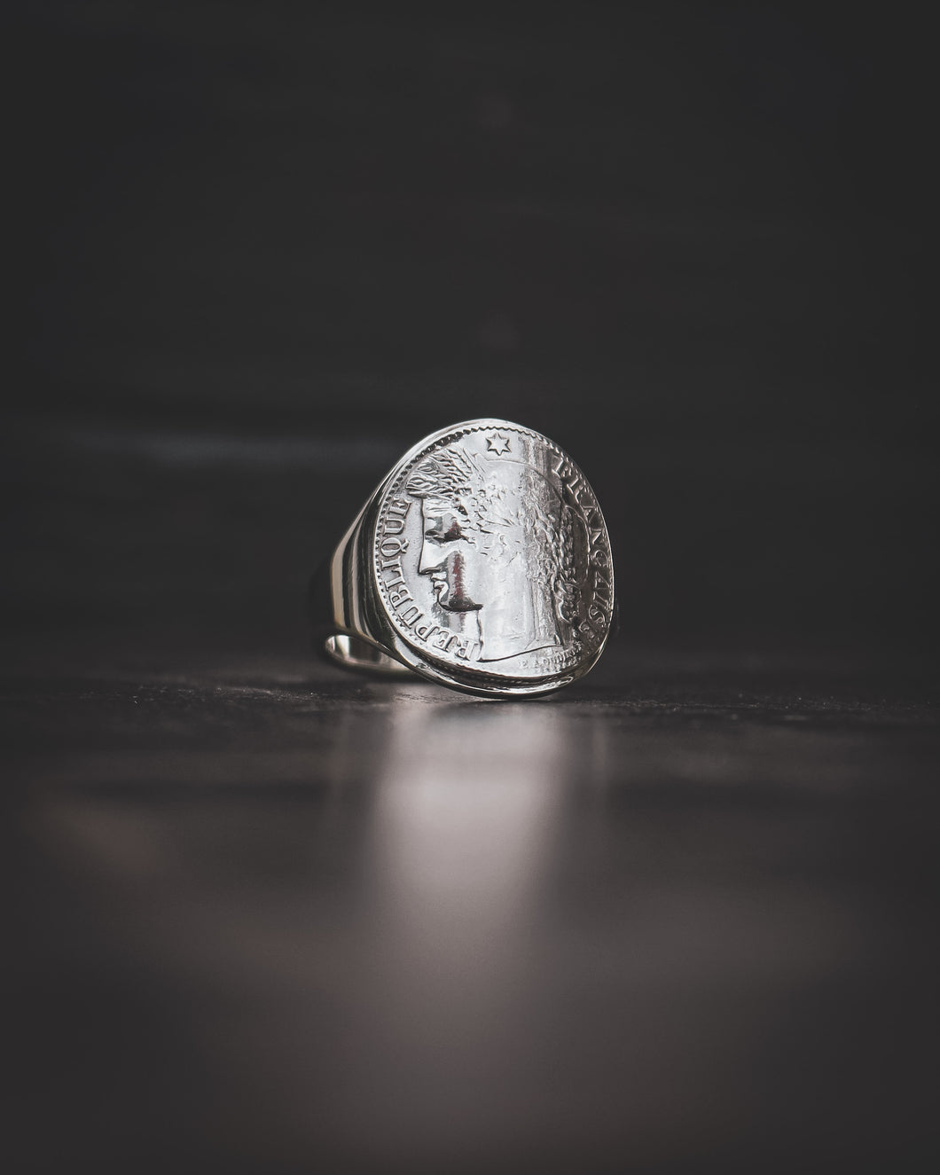 Chevalière femme et homme en argent - Déesse Cérès