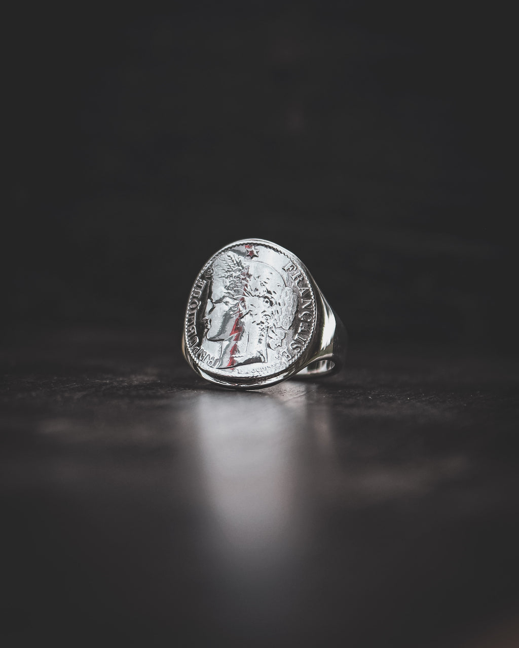 Chevalière femme et homme en argent - Déesse Cérès