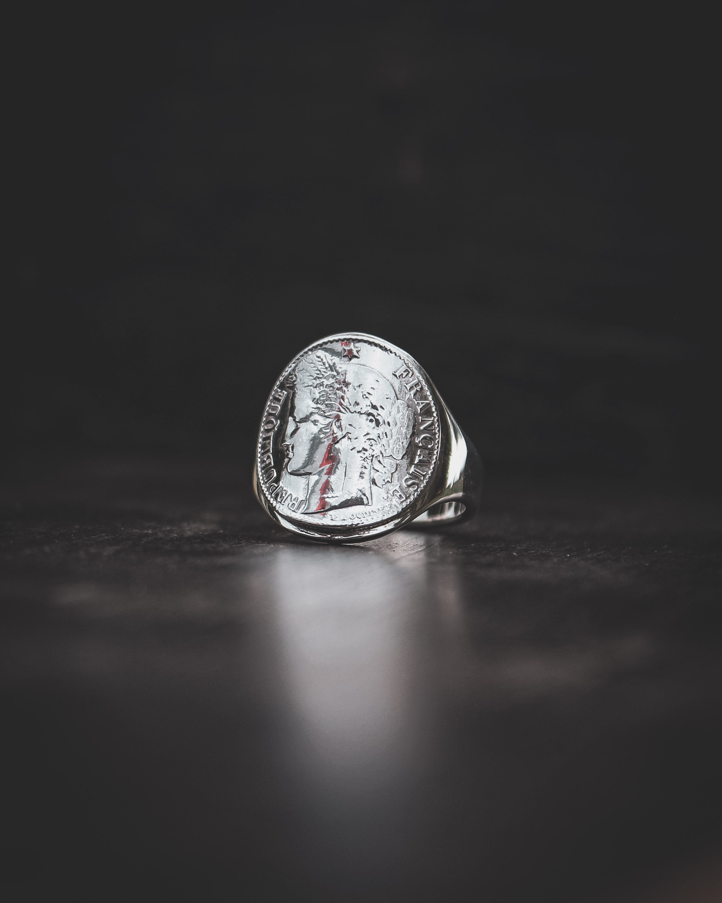 Chevalière femme et homme en argent - Déesse Cérès