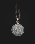 Pendentif pièce de monnaie Japon - 10 Sen Dragon argent