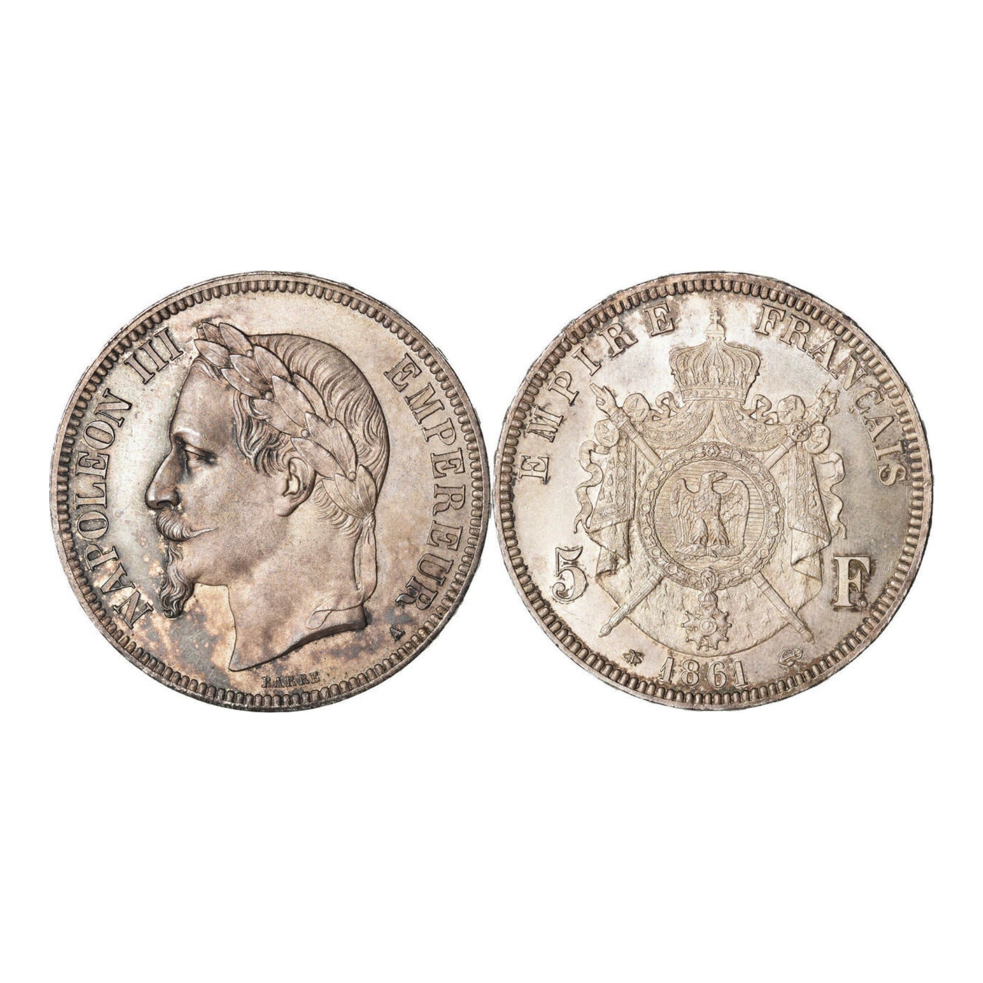 Pendentif Napoleon - Piece 5 Francs argent