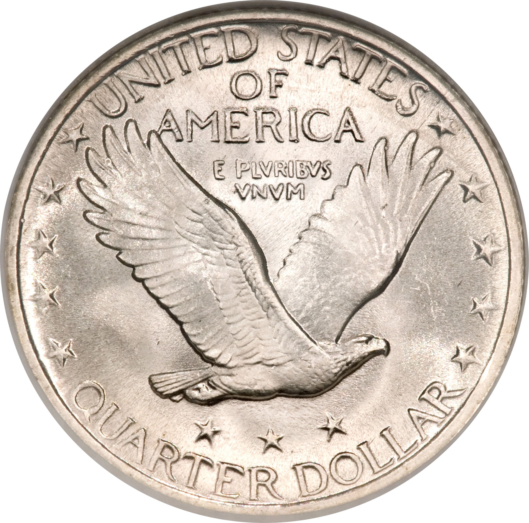Bague pièce Dollar en argent - 25 cents "Standing Liberty Quarter" USA