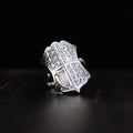 Bague cintrée en argent - Pièce de monnaie - Royaume-uni