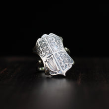 Charger l&#39;image dans la galerie, Bague cintrée en argent - Pièce de monnaie - Royaume-uni
