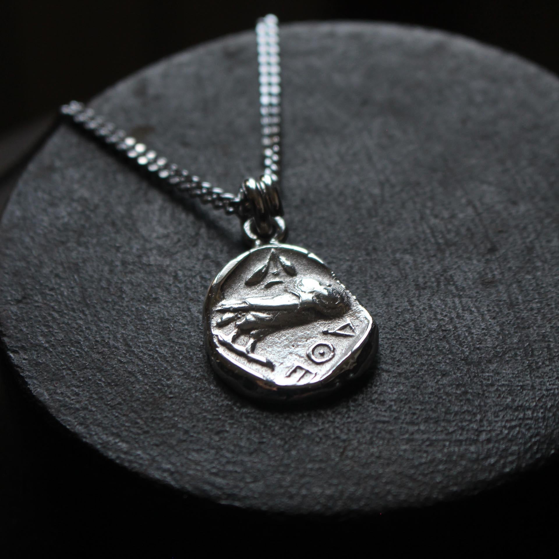Pendentif - Reproduction en argent d'un Tétradrachme - ATTIQUE - ATHÈNES