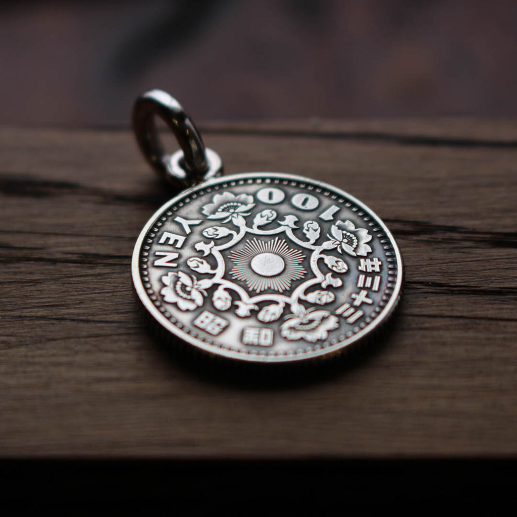 Pendentif pièce de monnaie 100 Yen JAPON