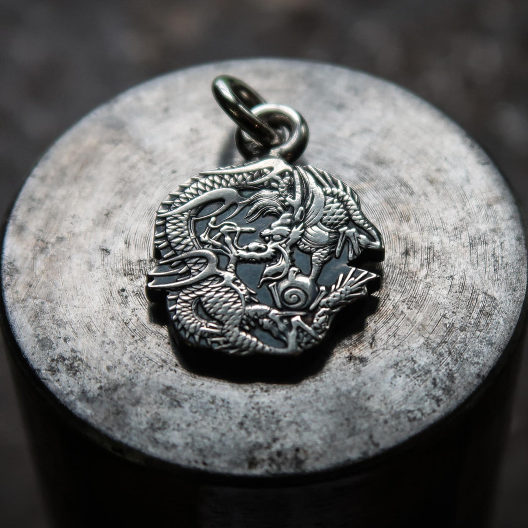 Pendentif piece JAPON 50 Sen DRAGON